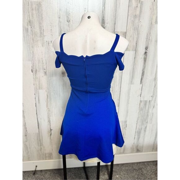 Rare editions blue fit and flare dress size Med - Picture 9 of 10